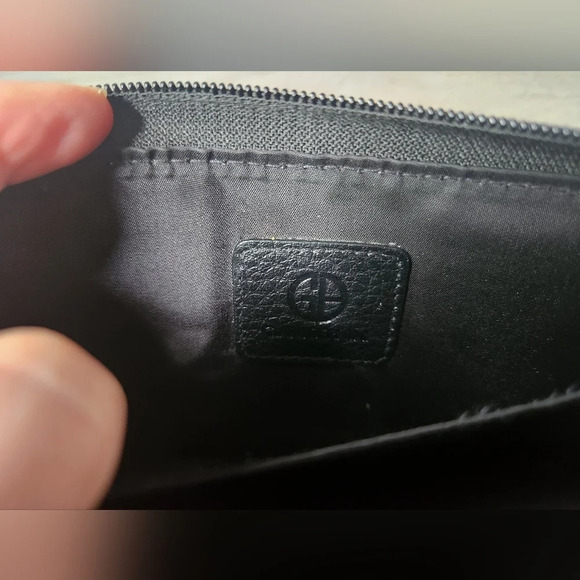 Giani Bernini black leather zip around wallet pockets - Picture 4 of 10